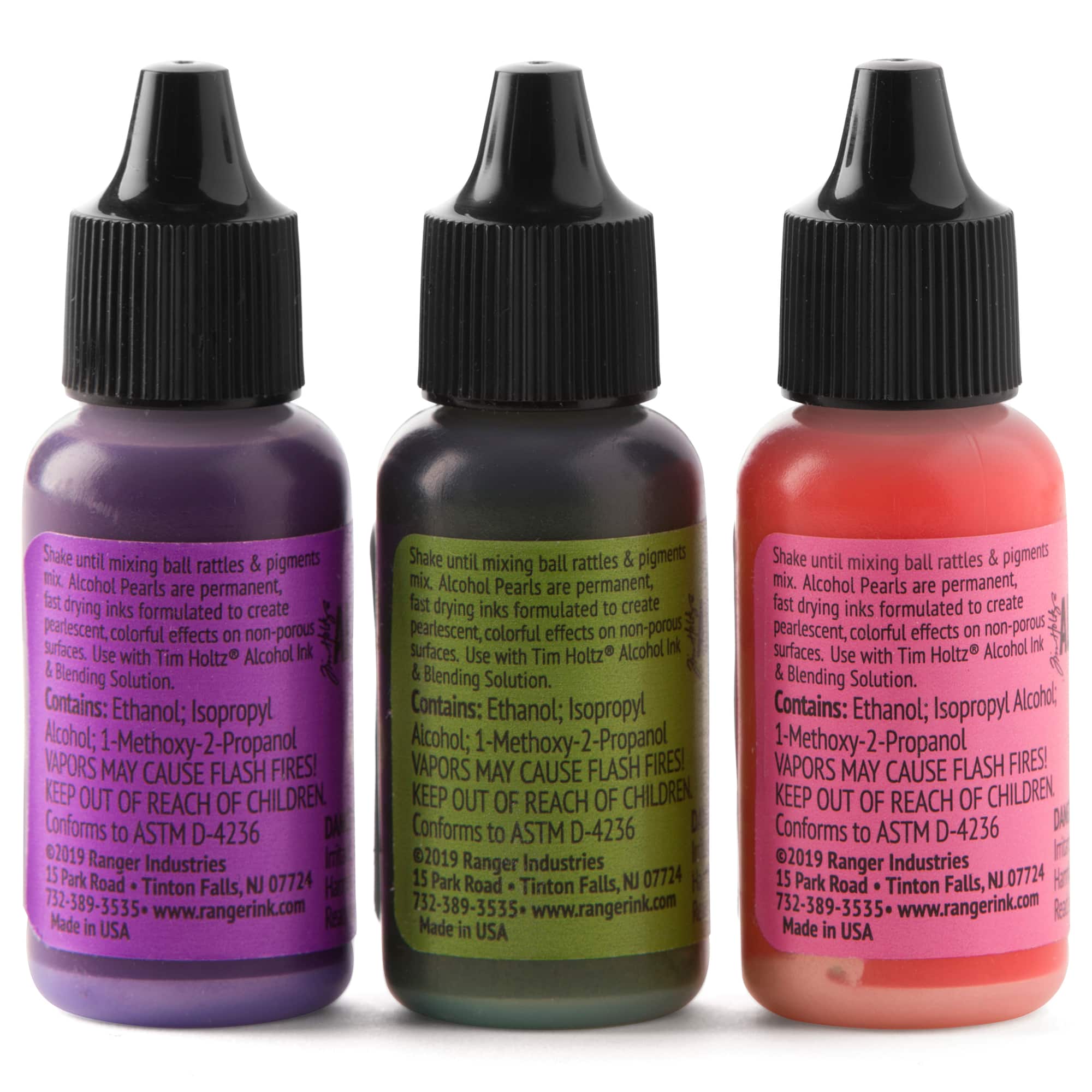 6 Packs: 3 ct. (18 total) Ranger Tim Holtz® Alcohol Ink Pearl Kit 3